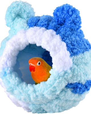 Conure Nest, Bird Breeding Nest Parrotlet Snuggle Hut Lovebird House Bed for Conure Lovebird Canary Finch Coneshape Birds Hamster Small Pets