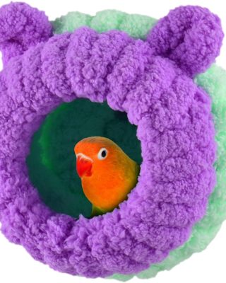 Bird Nest, Conure Breeding Bed Parrotlet Snuggle Bed Lovebird Nest for Conure, Lovebird, Canary, Finch, Hamster (Less Than 5 inches Long)