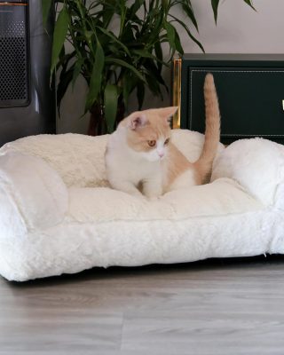 Cat Couch Bed Kitty Couch Bed Cat Sofa for Small Cats Anti-Slip Kitty Couch Bed Cat Bed Pet Couch Bed