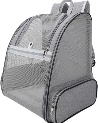 Dog Backpack Carrier,Pet Carrier for Cat/Small Dogs/Bunny,Ventilated Mesh Dog Backpack,Dog Travel Bag,Dog Bag,Small Dogs/Medium Cats Fit Up to 11lbs,Foldable Dogs Carrying Backpack